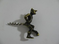 alter Korkenzieher  Teufel  Messing Wien ? aus Nachlass (E 239)