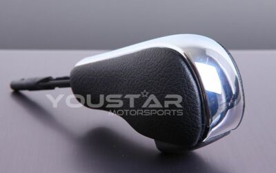 UK LAGER Echtleder hell CHROM Schaltknauf für BMW E81 E87 E90 E92 E91 Z4 E63 E64