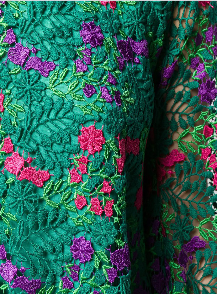 GIAMBA Collection Giambattista Valli MACRAMÉ EMBROIDERED DRESS US M/IT 44  $1380 image 5