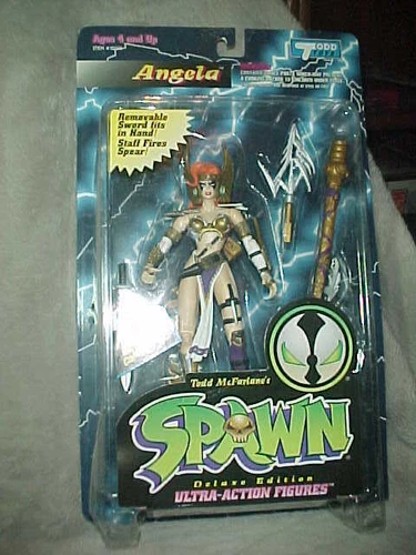 Todd McFarlane's Spawn: Angela action figure w/weapons-ToddToys-1995-NEW 