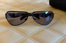 Chrome Hearts Shaft Sunglasses MBK-WEB Black frame Wood Temples Sterling Silver