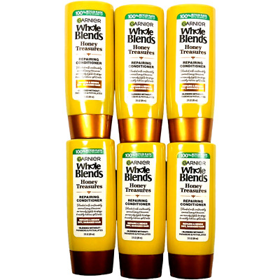 Garnier Whole Blends Repairing Conditioner Honey Treasures 3 oz - LOT of 6