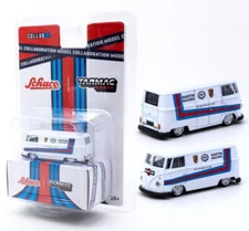 Schuco x Tarmac Works 1/64 Volkswagen T1 Panel Van - Martini Racing - COLLAB64