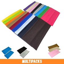Extra Wide Headbands 11cm Stretchy Kylie Head Band 2 Pack Unisex Soft Hairbands