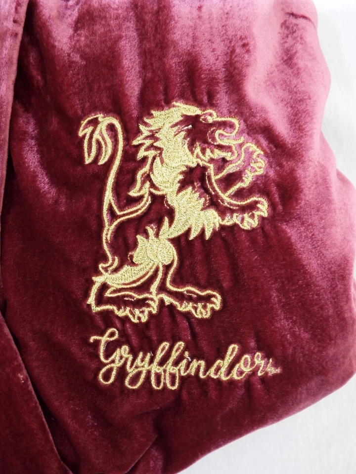 Bata Pottery Barn Teen HARRY POTTER Gryffindor Terciopelo Granate Grande/XL Bolsillos Foto 3 de 4