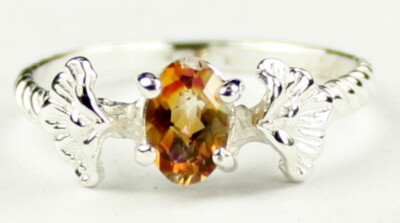 TWILIGHT FIRE TOPAS Sterling Silber Ring - Handarbeit   SR192