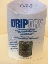 NEW OPI DRIP DRY LACQUER POLISH NAIL DRYING DROPS  0.3 Oz FULL SIZE WITH DROPPER