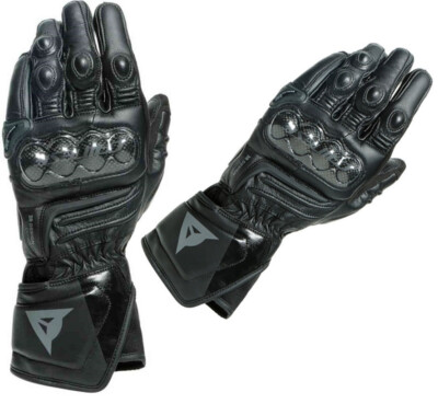 Dainese Carbon 3 Long Black Racing Leather Gloves TG XXL | eBay