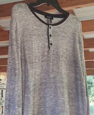 Forever 21 Men's Gray Dress Shirt/ Under Shirt  Sz.M 