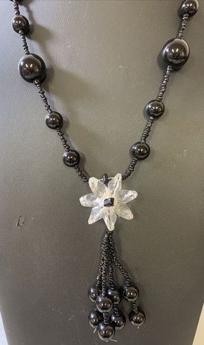 Acrylic Mixed Beaded Boho Style Flower Themed Cluster Necklace