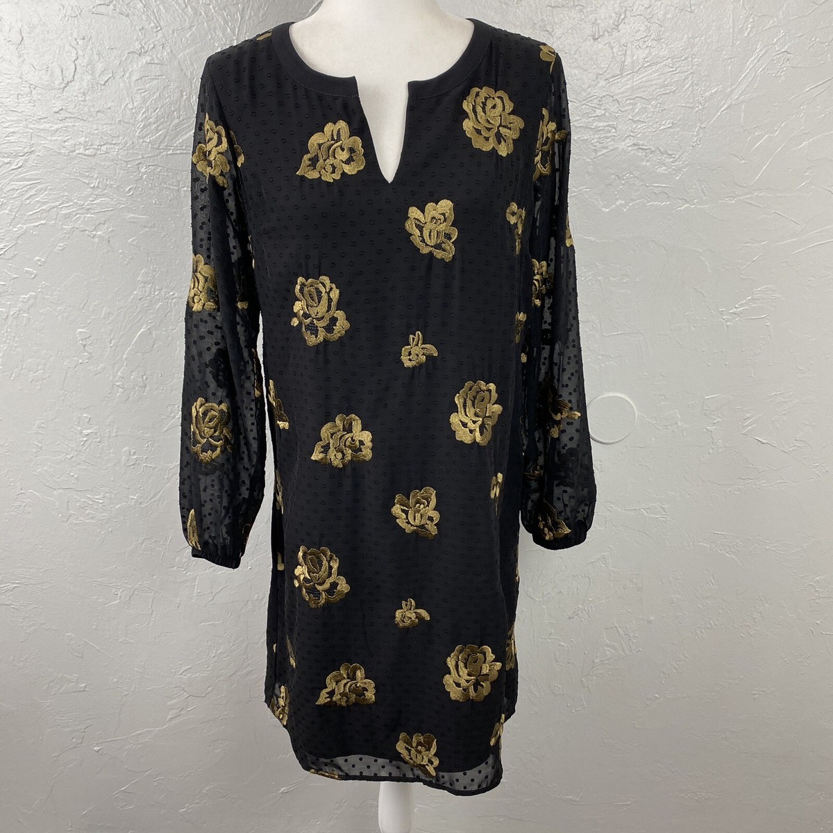 Cabi 3697 Swiss dot green metallic fall floral Occasion Dress Small | eBay Cabi 3697 Swiss dot green metallic fall floral Occasion Dress Small | eBay
