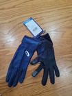 NWT Asics Running Women's Gloves 3012A015 Color Blue/Black S/P With Finger Pads