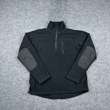 Condor Jacket Adult Medium M Black Pullover 1/4 Zip Fleece Elbow Pads Mens
