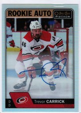 16/17 O-PEE-CHEE PLATINUM TREVOR CARRICK ROOKIE AUTO RAINBOW CAROLINA HURRICANES