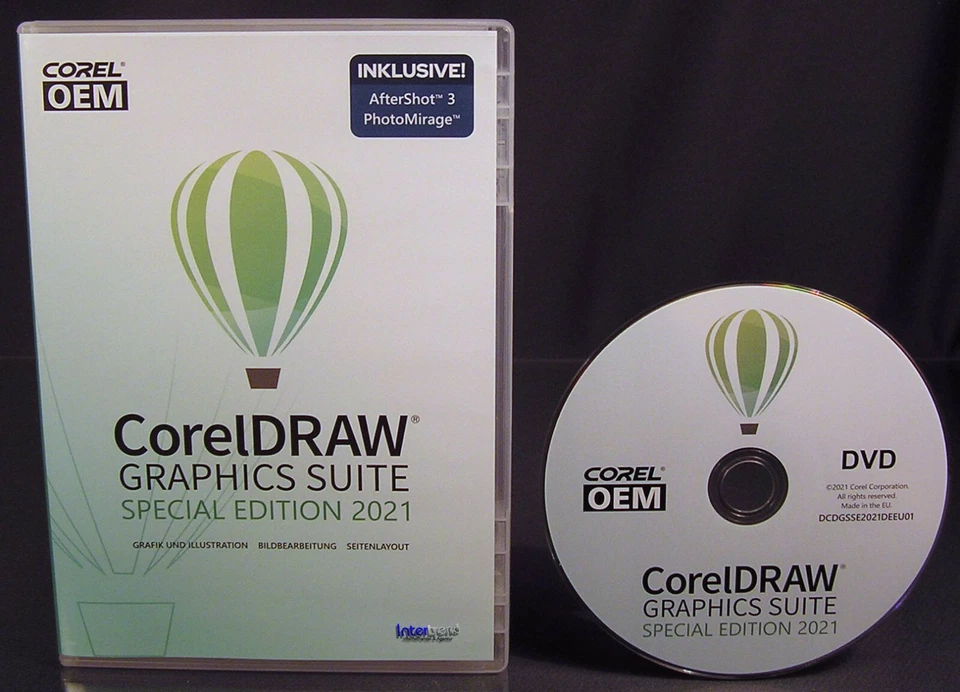 Corel Draw Graphics Suite SE 2021 Vollversion Box + DVD, Cliparts, Schritfen NEU - Bild 2 von 4