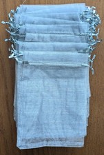 50 Blue/Gray Drawstring Organza Gift Bags Wedding Party Favor Jewelry Pouch 5x7  