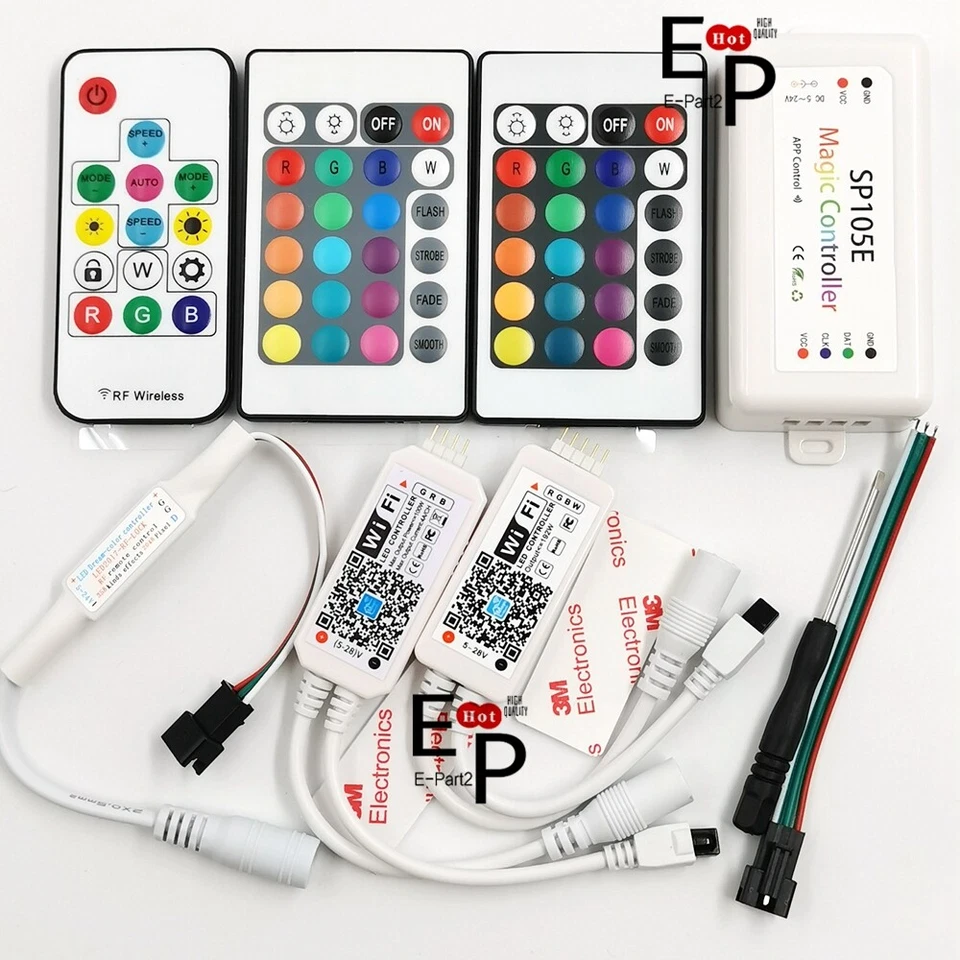 RGB RGBW WiFi Remote SP103E SP105E Controller For 5050 WS2811 WS2812B LED Strip - Image 2 of 4