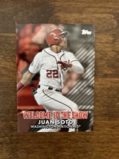2022 Topps Juan Soto 1/1 one of one Welcome To The Show Platinum