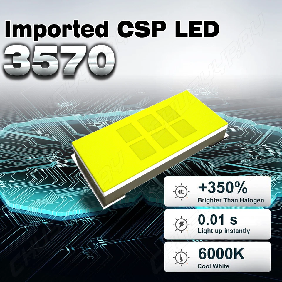 Para KIA SOUL 2012-2013 LED Faro Bombillas de haz bajo Blanco 6000K Foto 3 de 4