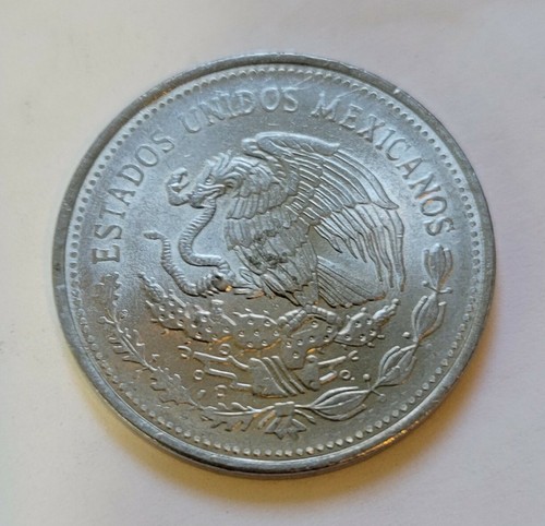 1985 1 peso mexico coin BT-324 - Picture 2 of 2