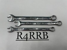 Snap-on Tools Usa New 3pc Metric 12pt Short Length Chrome Combo Wrench Lot Set