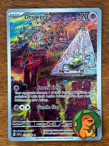 Drowzee 210 198 Scarlet And Violet FULL ART MINT Pokemon Card 