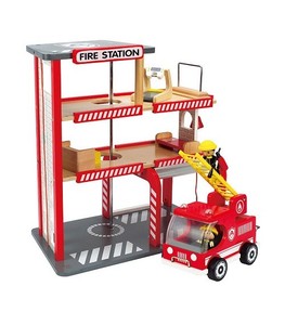 hape wooden fire station