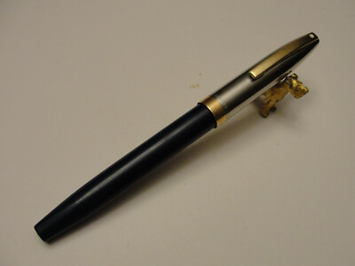 Sheaffer White Dot Imperial VI Touchdown Navy Blue Stainless GT