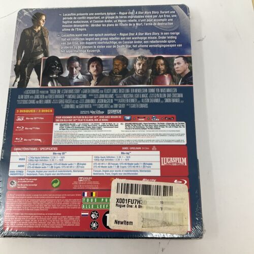 Rogue One A Star Wars Story Steelbook BluRay 3D + BluRay + DVD
