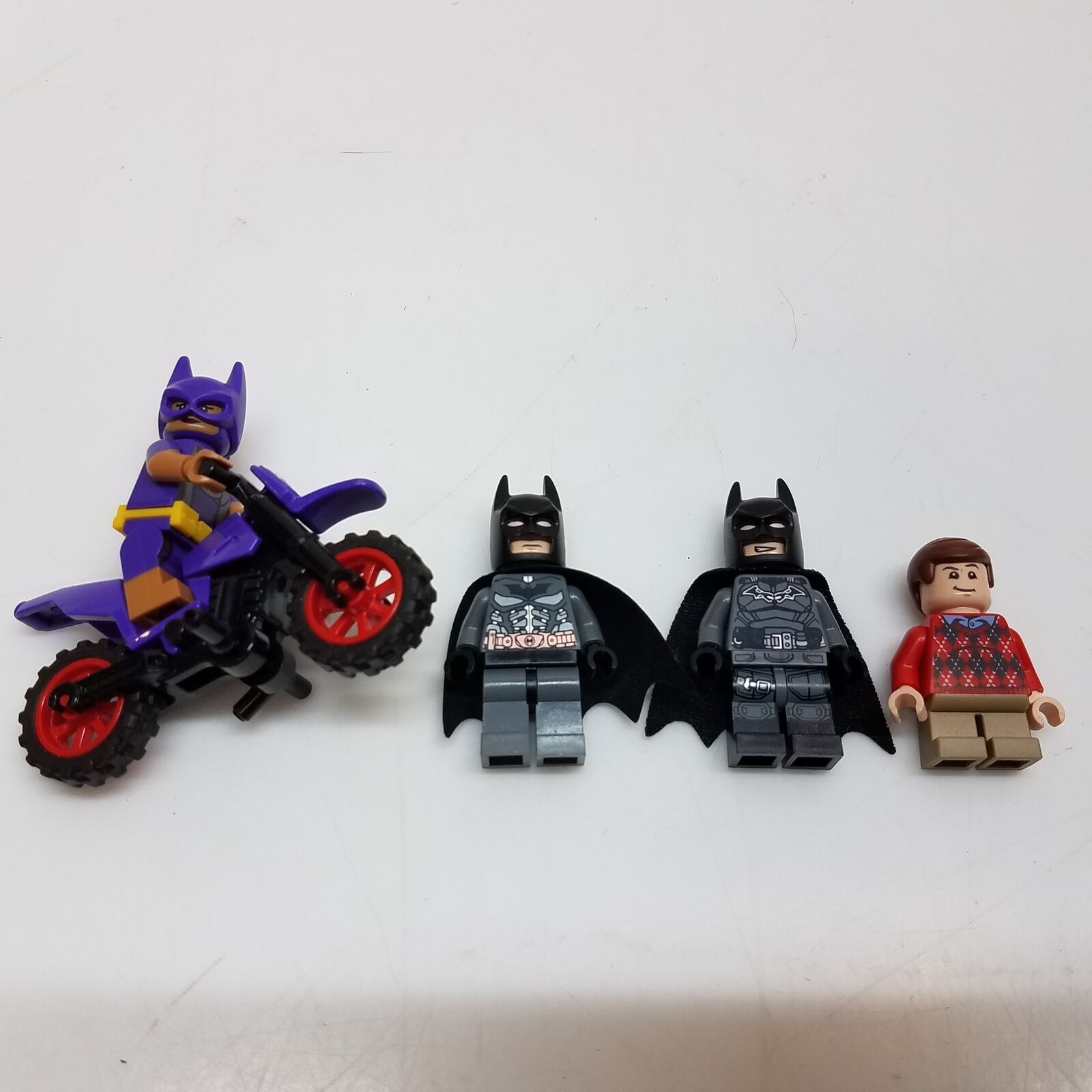 Lego Minifigures Lot Batman Batgirl Dick Grayson Motorcycle