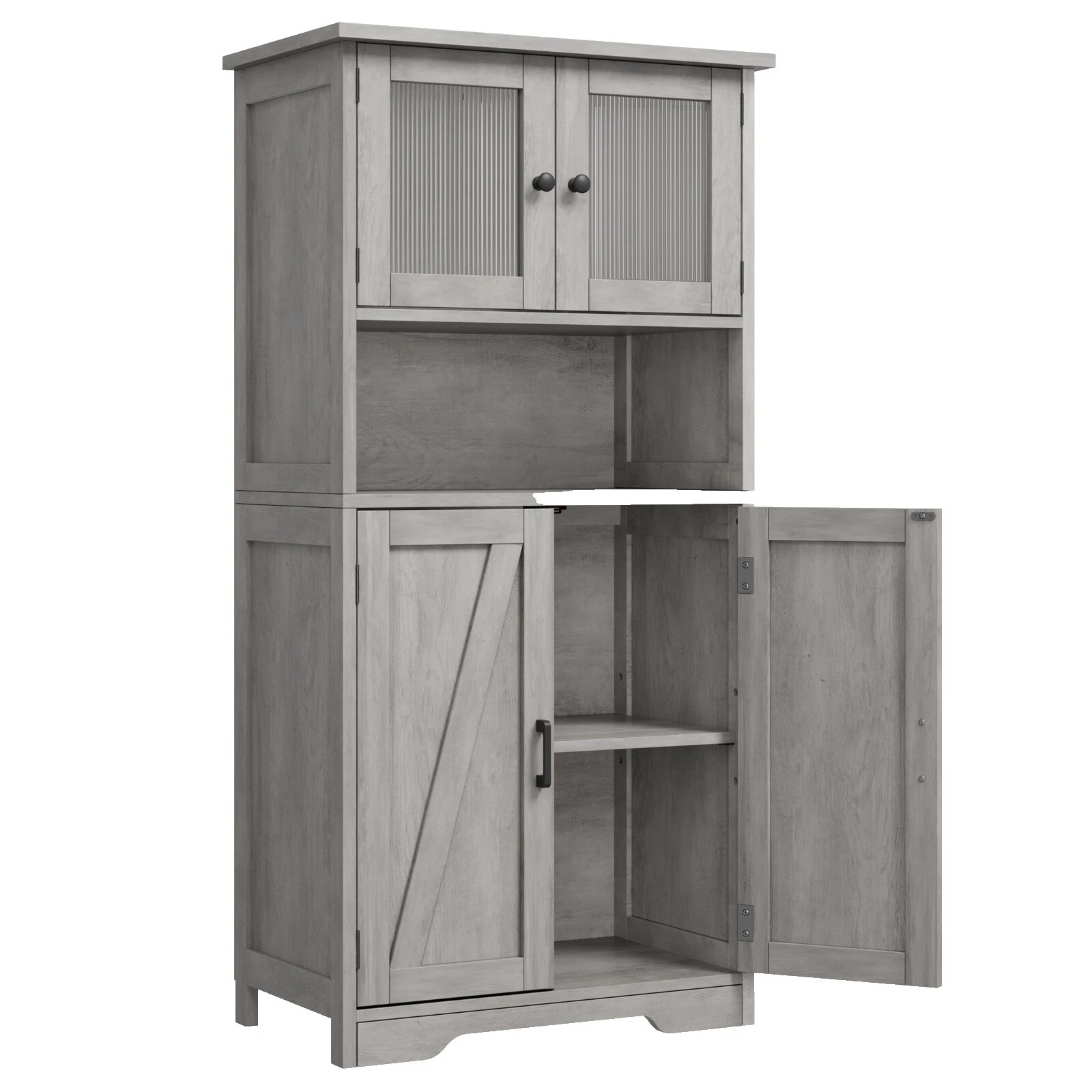 Solid Wood Living Room Tall Cabinets