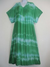 Ladies Tie&Dye Lagenlook 100% Viscose Kaftan Style Summer Dress Plus Size 16-22