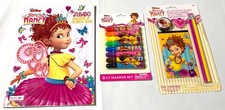 Fancy Nancy Children Coloring Book with 8 Count Market Set and Fun Activity Set