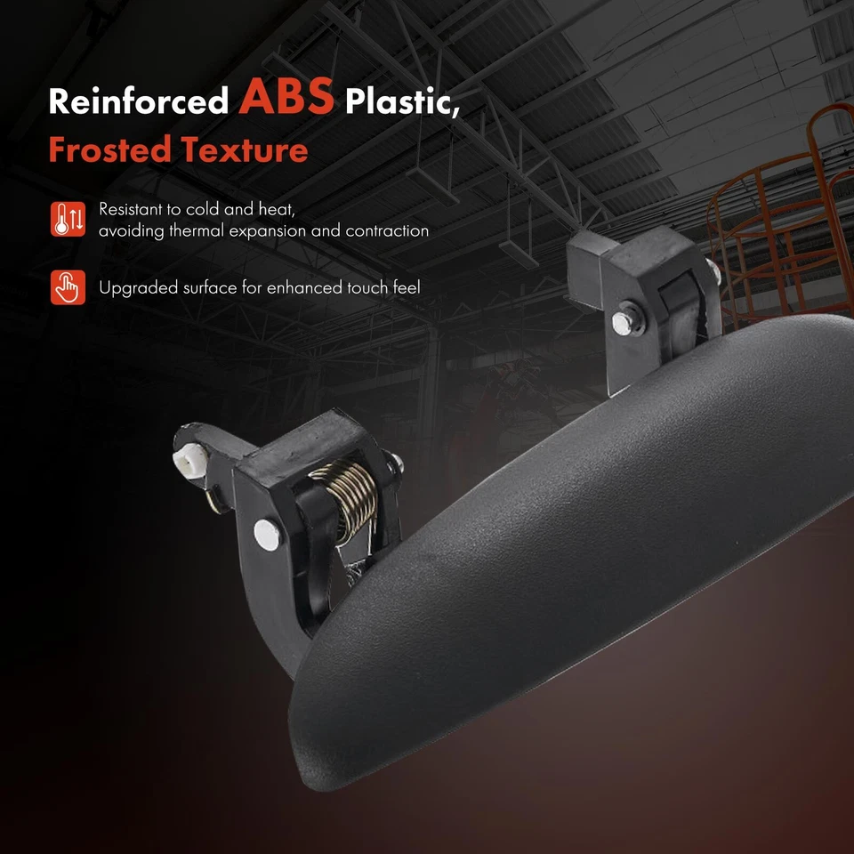 Manija de puerta exterior del conductor trasero negra para Chevrolet Cavalier Pontiac Sunfire Foto 3 de 4