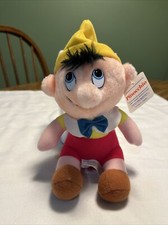 Vintage 1985 Walt Disney Pinocchio Plush 7" Stuffed Doll With Tags Excellent Con