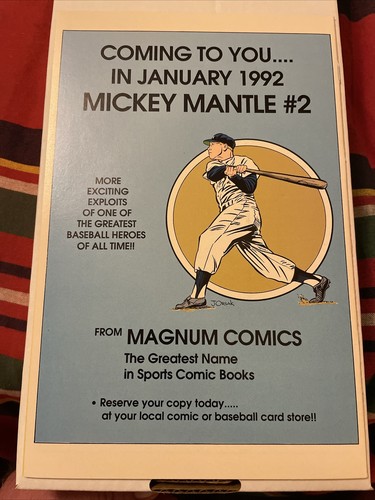 DEZEMBER 1991 MAGNUM COMICS ""MICKEY MANTLE"" Fantastische Erstausgabe NEUWERTIG - Bild 7 von 10