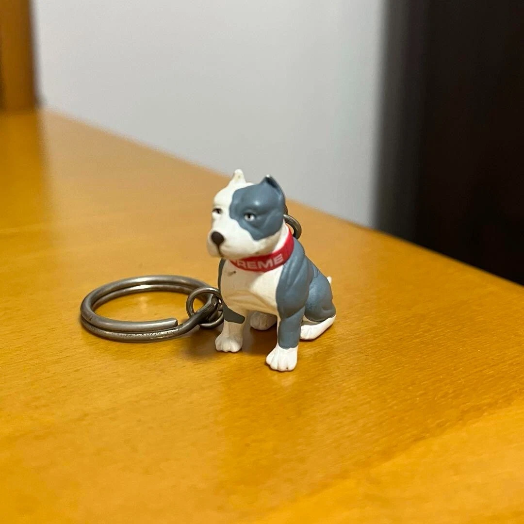 Porte clés Supreme Pitbull Dog Keychain vintage du Japon utilisé sans boîte excellent +