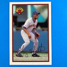 Gary Sheffield 1989 Bowman Rookie Card #142 MLB Milwaukee Brewers. rookie card picture