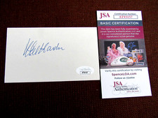 MEL HARDER 1948 WSC A/S CLEVELAND INDIANS SIGNED AUTO VTG INDEX CARD JSA BEAUTY