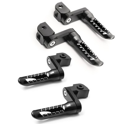 Black BOB 1.5 inch Extended Front Rear Foot Pegs Kit For 899 Panigale S/R 13-17