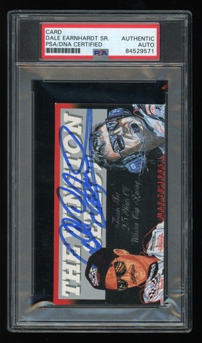 Dale Earnhardt Sr. PSA/DNA Certified Signed Promo Card Autograph Auto
