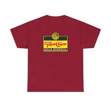 Mexican Mineral Water Topo Chico Agua Mineral Water Unisex Heavy Cotton T-Shirt
