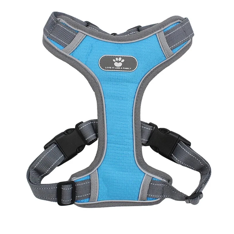 Dog Harness Vest Breathable Dog Training Reflective Nylon Pet Chest Strap New US