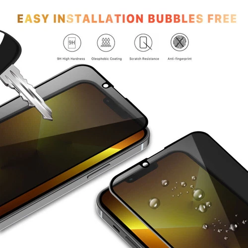 For Apple iPhone 13 Pro , Anti Spy Privacy Tempered Glass Screen Protector - Picture 6 of 8