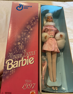 NEW In Box 1997 Winter Dazzle Barbie General Mills Special Edition
