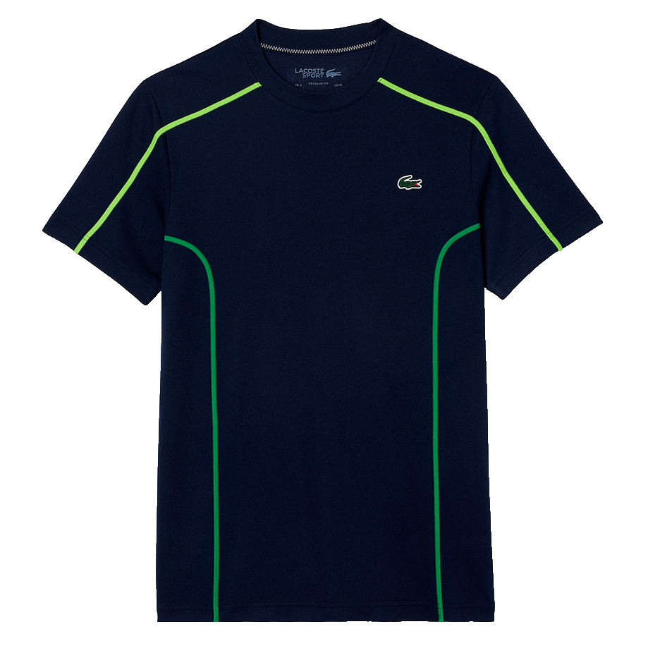 Tシャツ・カットソー Lacoste Crew Neck Navy T-Shirt TH2038-166 Lacoste Regular Fit Men's T-Shirt Blue TH2038-00-166