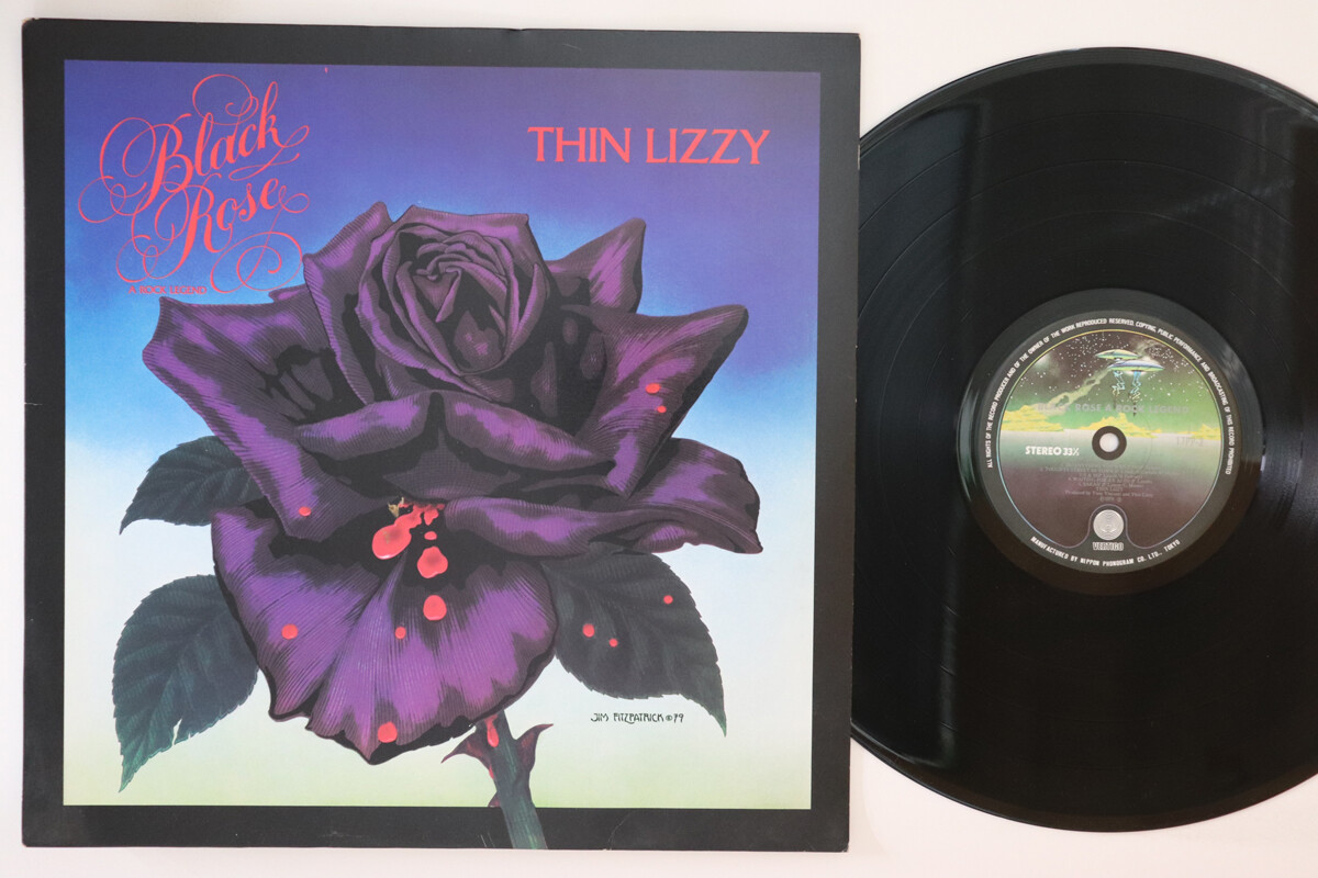 THIN LIZZY★Black Rose UK Vertigo オリジナル LP THIN LIZZY Black Rose A Rock Le 17PP2 VERTIGO JAPAN | eBay