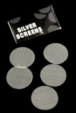 Stainless Steel Screens 5 Pk Silver Metal Smoking Pipe 3/4" Free USA Shipping
