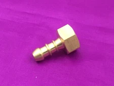 LPG GAS BRASS FEMALE 3/8" BSP TO FULHAM NOZZLE FOR 8mm INNER DIA HOSE