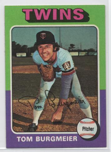 1975 Topps Mini #478 Tom Burgmeier Near Mint or Better Condition